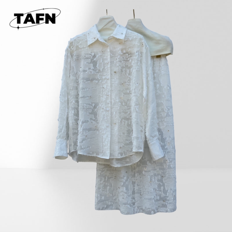 Woman Formal Wear - 여성용 모던 투피스 드레스 세트 캐주얼