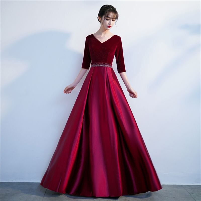 Woman Formal Wear - 코스튬 대학 스타일 솔로 공연 졸업
