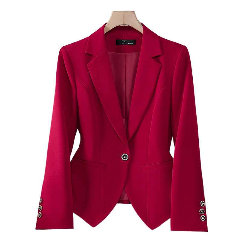 새로운 패션 여성 정장 블레이저 여성 레드 화이트 블랙 - Women'S Red Formal Wear 리뷰 및 가격