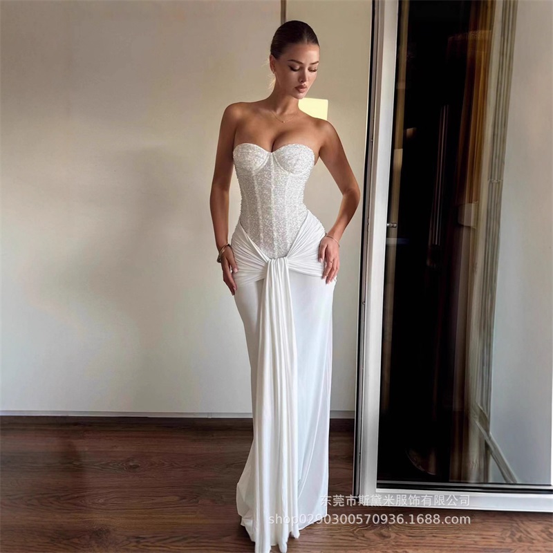 글리터 스팽글 여성 프롬 드레스 스카프 포함 섹시한 스 - Women'S Red Formal Wear 리뷰 및 가격