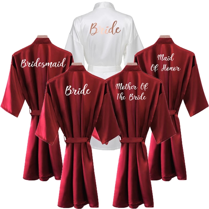 신부 가운 여성 부르고뉴 가운 새틴 실크 가운 웨딩 신 - Women'S Formal Wear Wedding 리뷰 및 가격