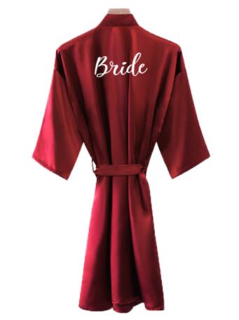 신부 가운 여성 부르고뉴 가운 새틴 실크 가운 웨딩 신 - Women'S Formal Wear Wedding 리뷰 및 가격