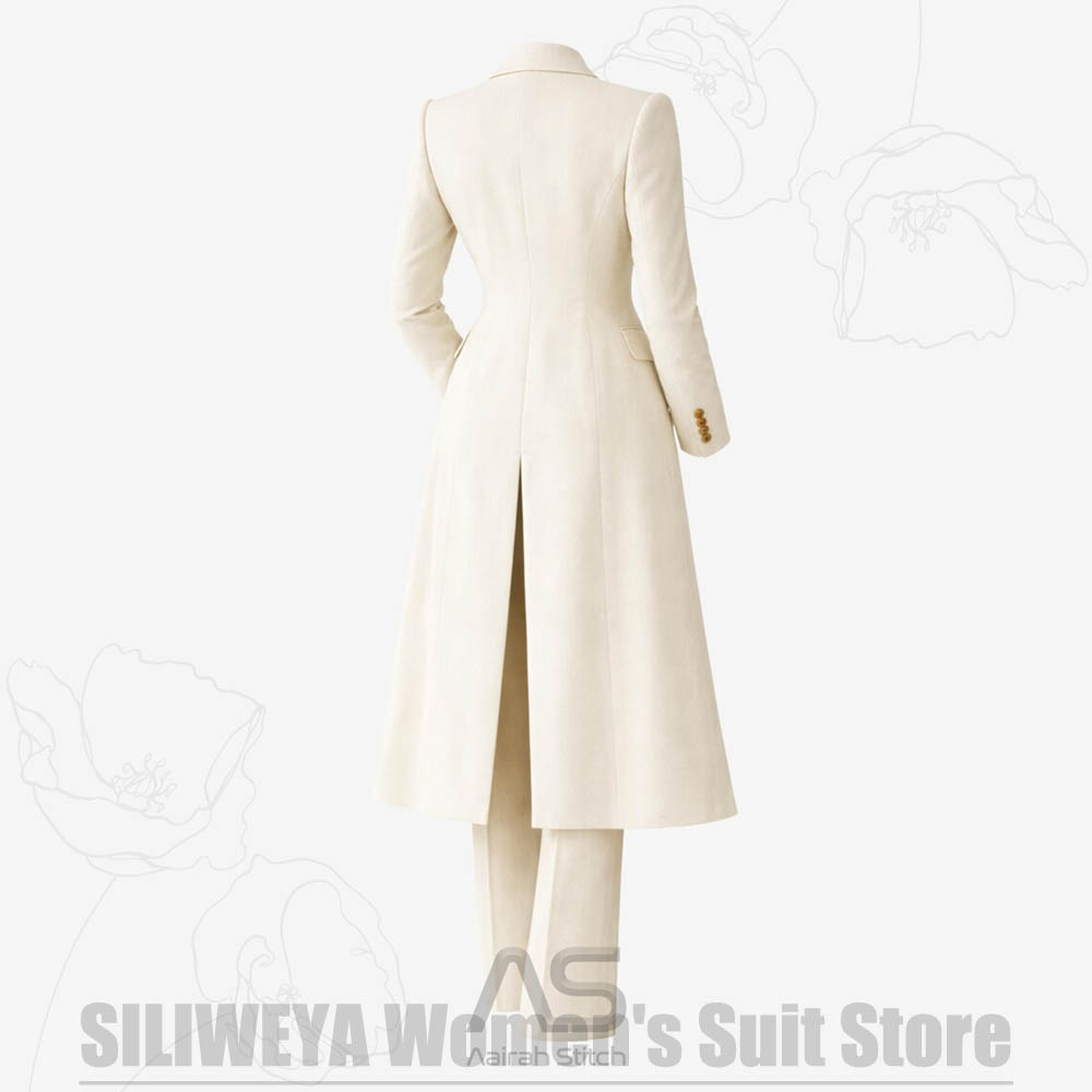 여성 정장 3피스 더블 브레스티드 롱 코트 베스트 팬츠 - Women'S Formal Wear Wedding 리뷰 및 가격